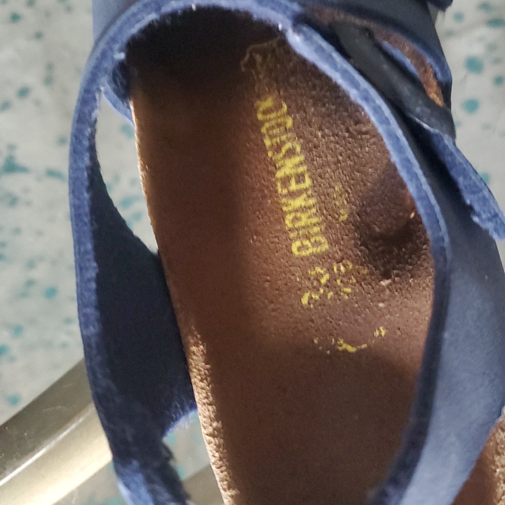 Birkenstock Kids Navy Adjustable Two-Strap Sandals - Picture 2 of 4